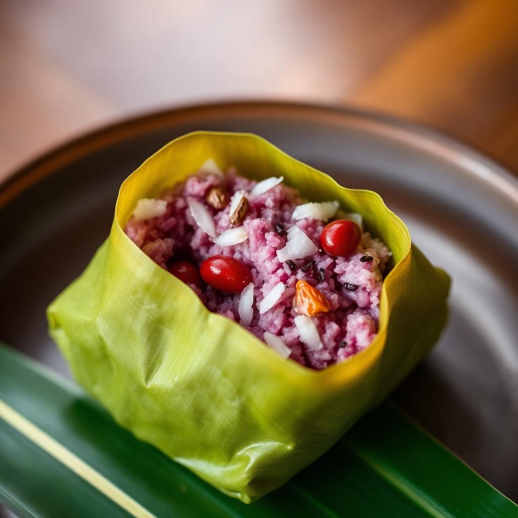 Sweet Red Bean & Coconut Zongzi